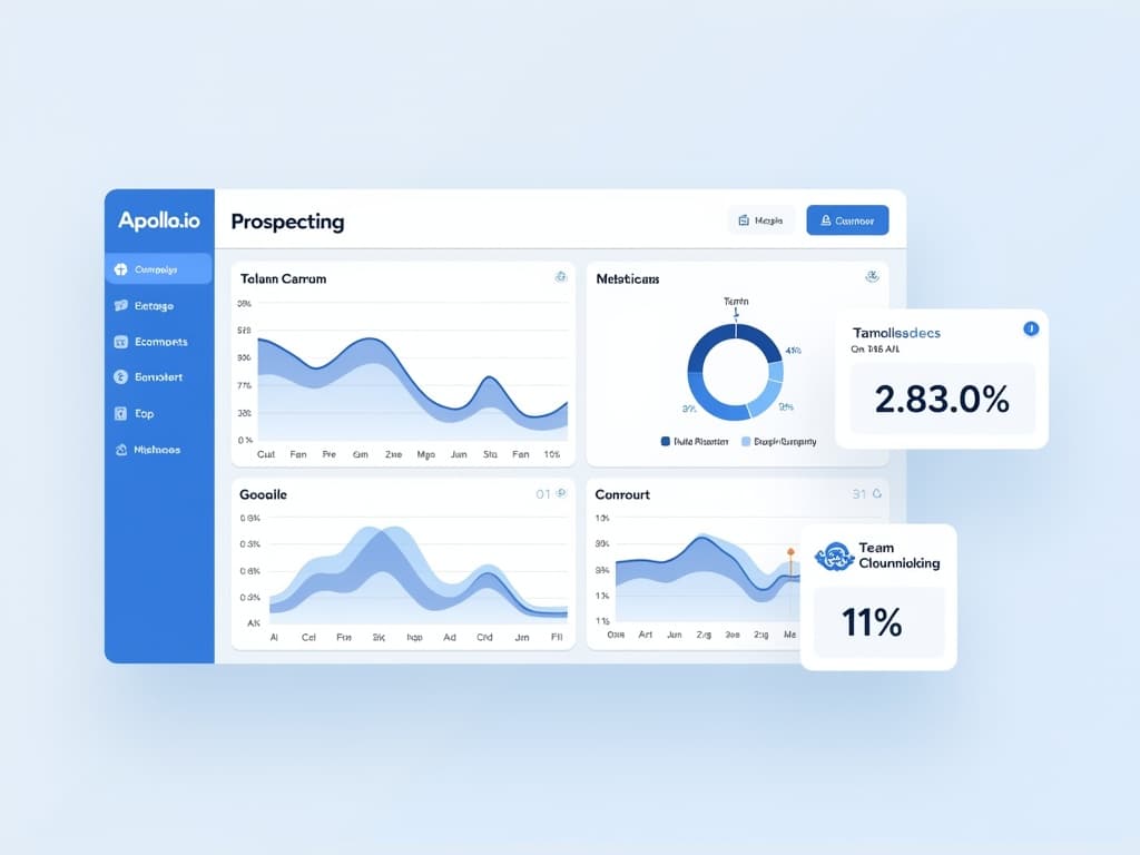 Prospecting with Apollo.io data graphic